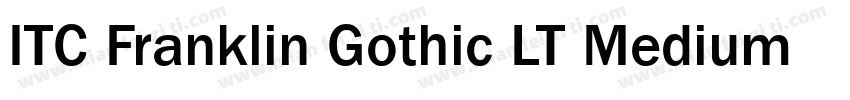 ITC Franklin Gothic LT Medium Italic字体转换